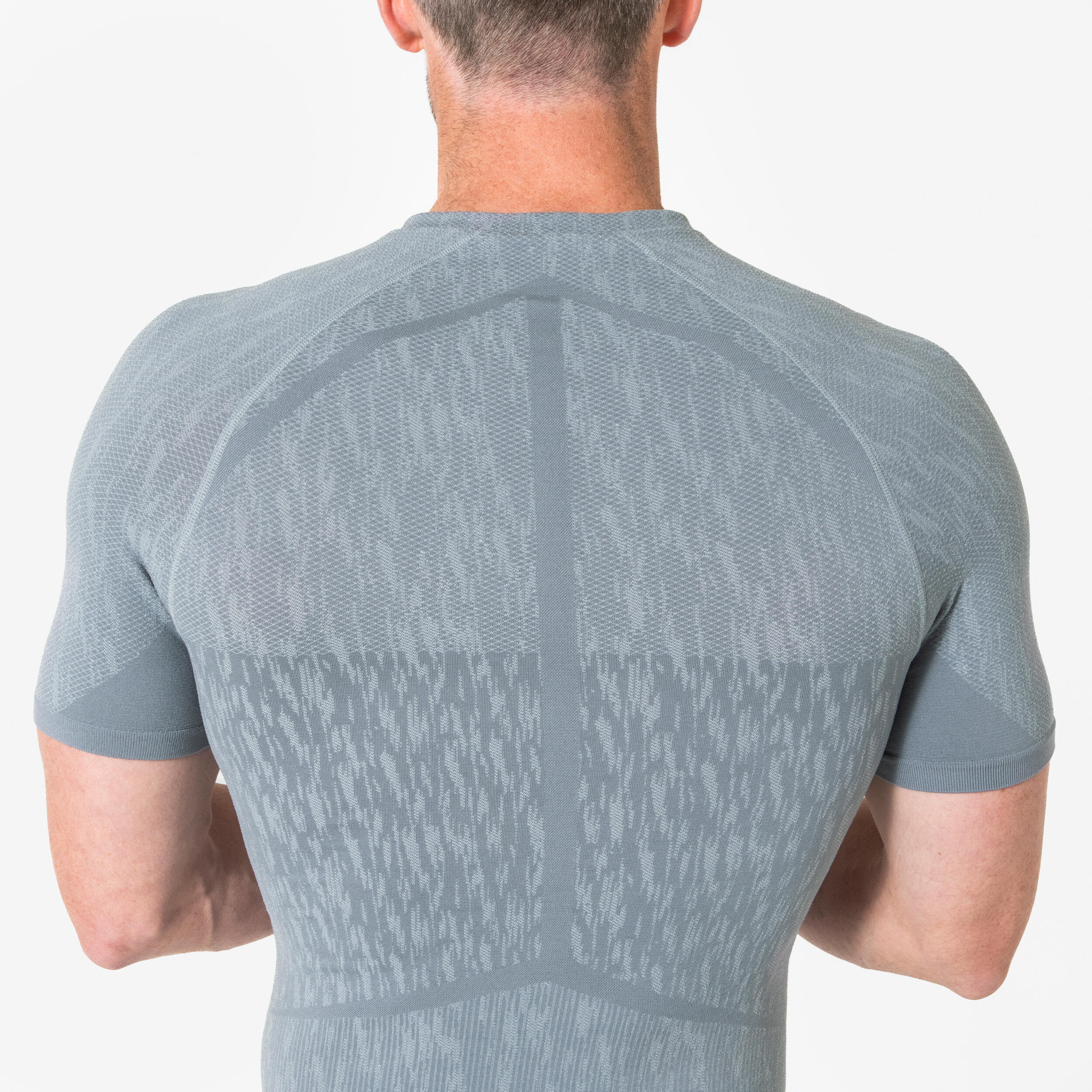 Thermoshirt met korte mouwen volwassenen Keepdry grijs 4/7