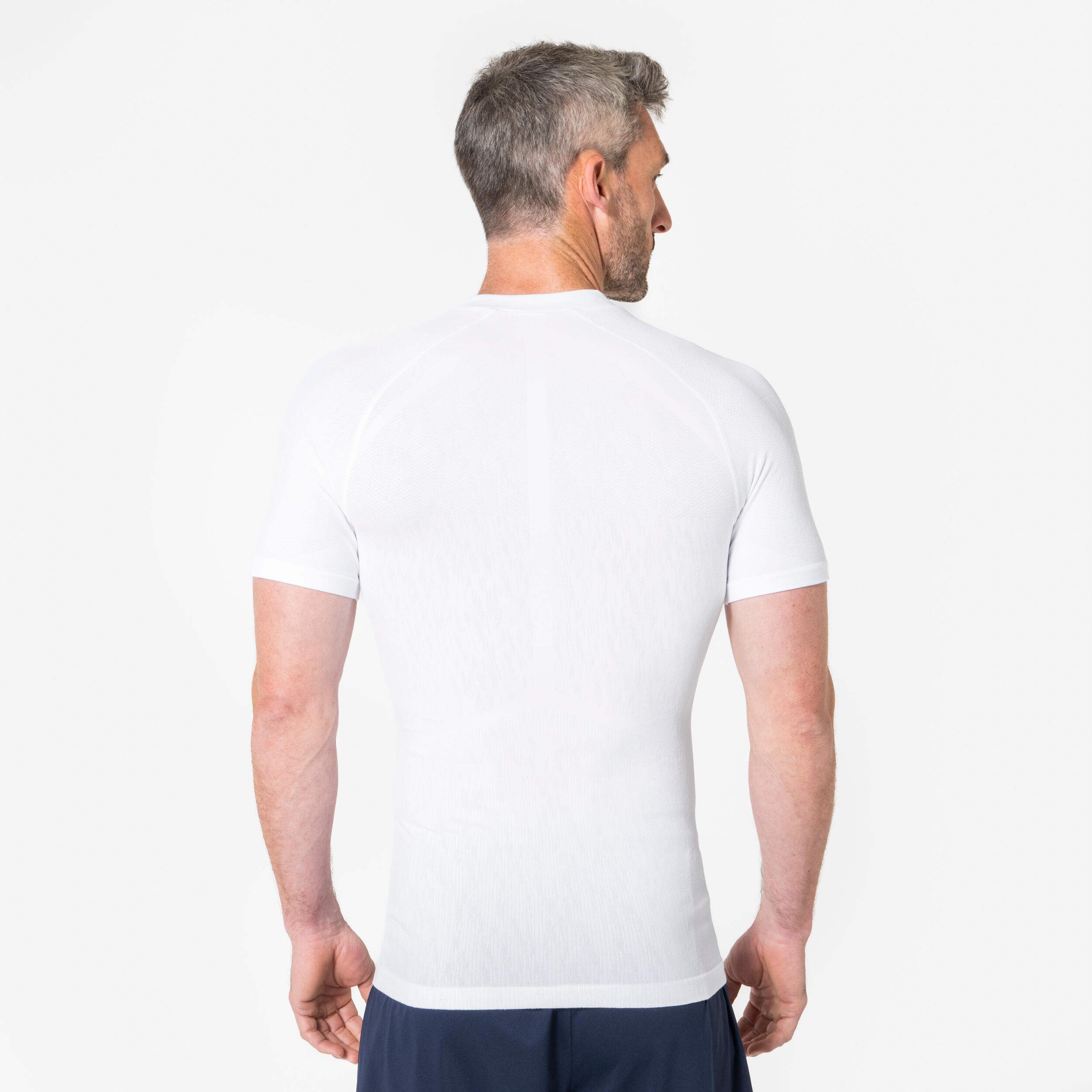 Damen/Herren Funktionsshirt Thermo kurzarm ‒ Keepdry weiß 3/7