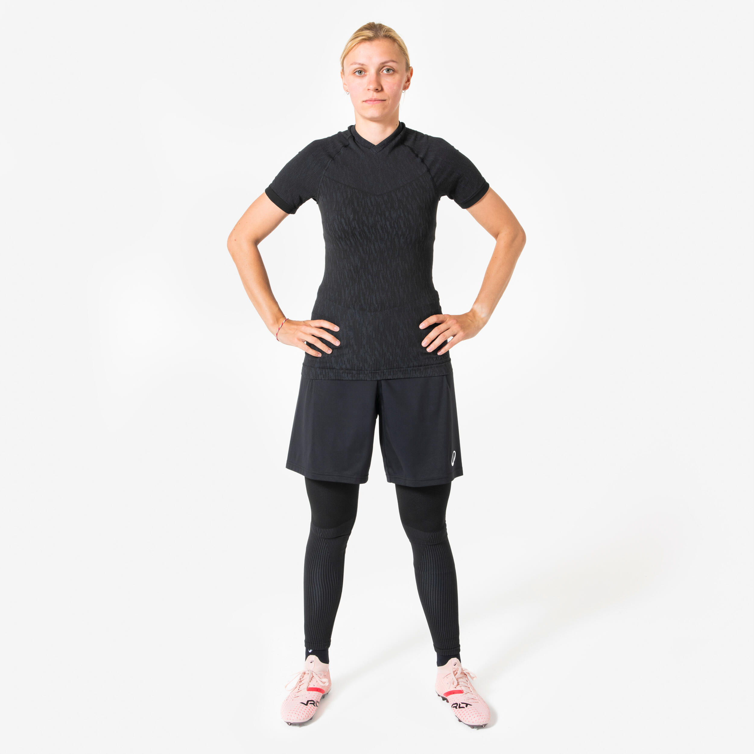 Damen/Herren Fußball Funktionstights - Keepdry schwarz 6/6