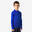 THERMOSHIRT MET LANGE MOUWEN VOOR VOETBAL VOOR KINDEREN KEEPDRY 500 BLAUW INDIGO