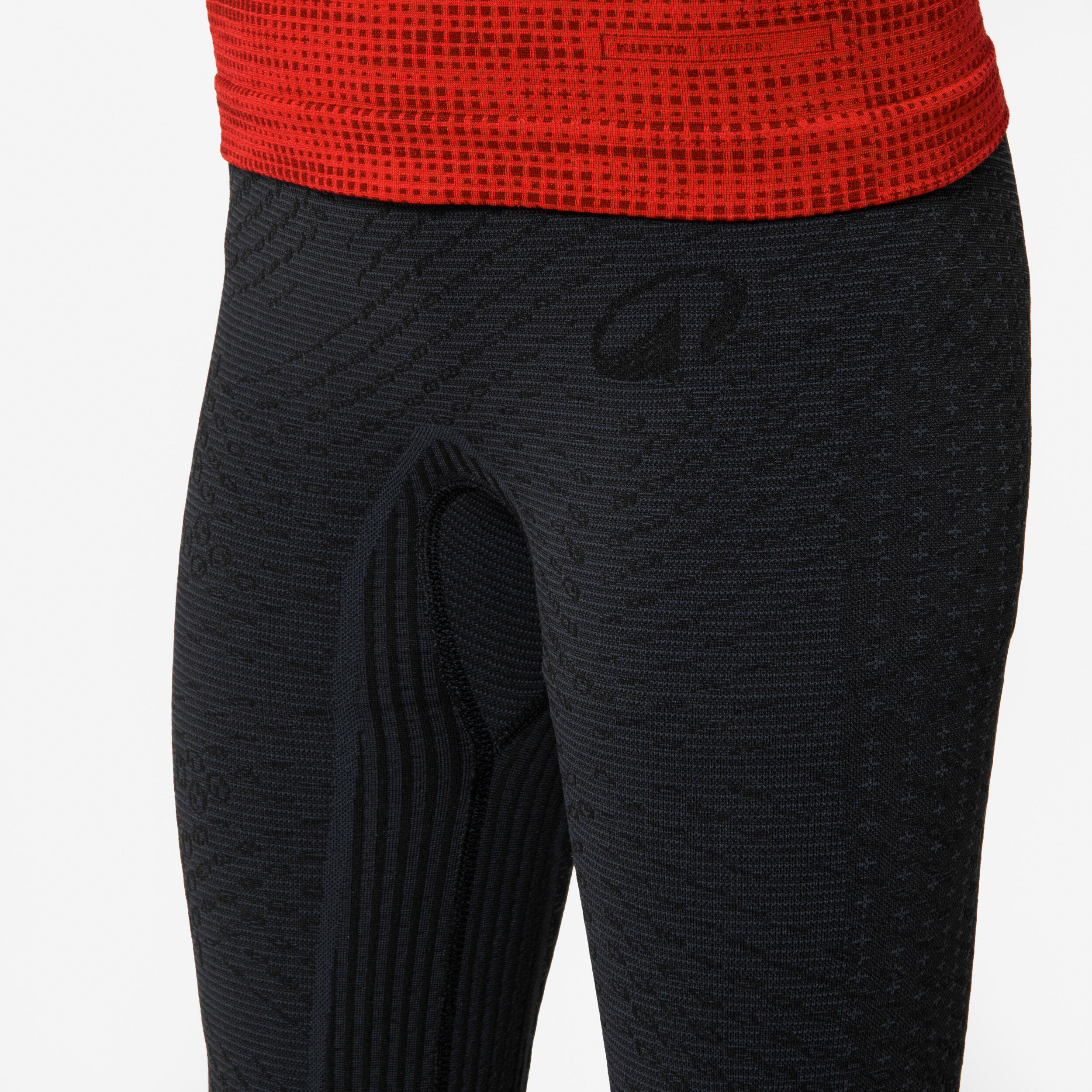 Kinder-Fussball-Tights Keepdry Warm schwarz 4/6