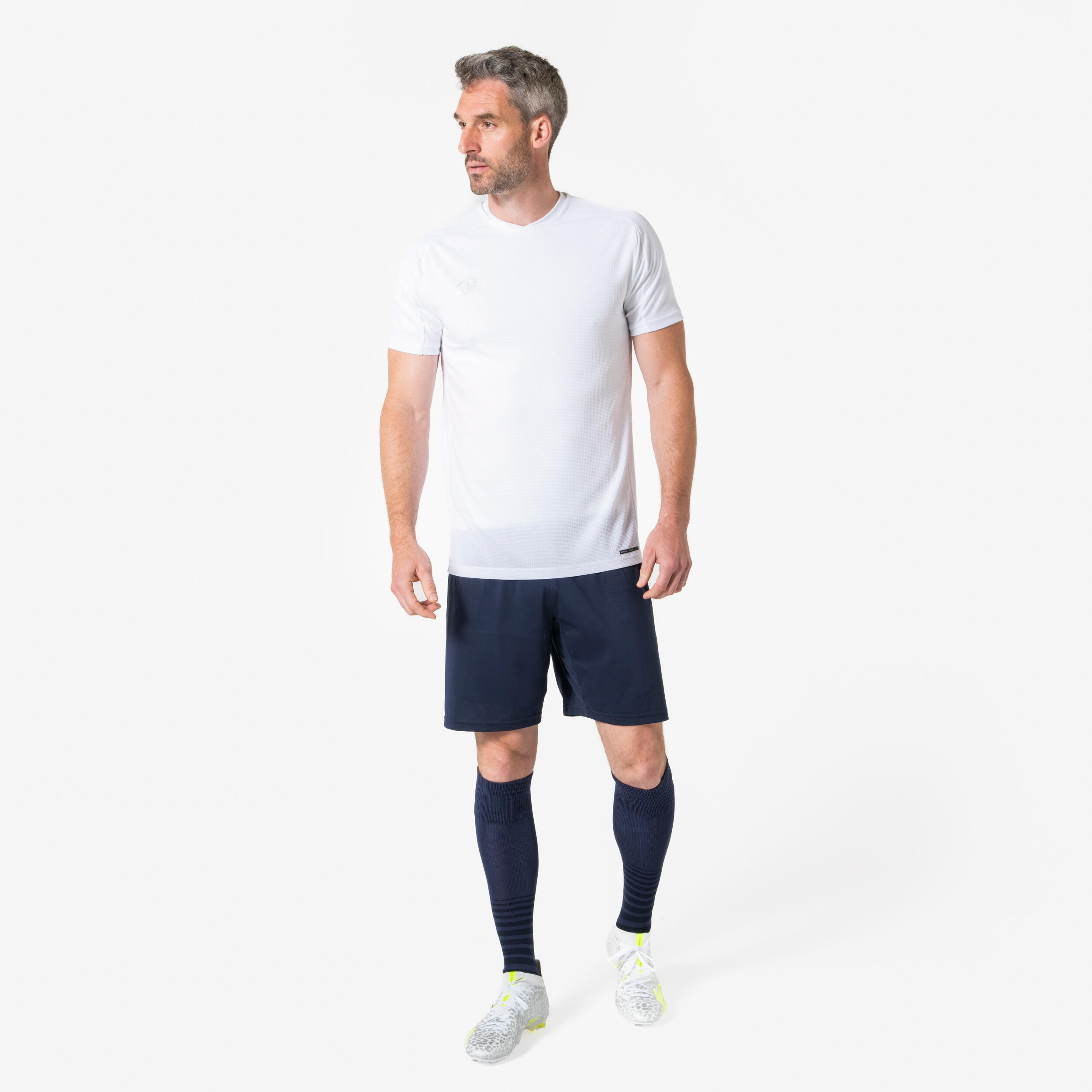 Damen/Herren Funktionsshirt Thermo kurzarm ‒ Keepdry weiß 6/7