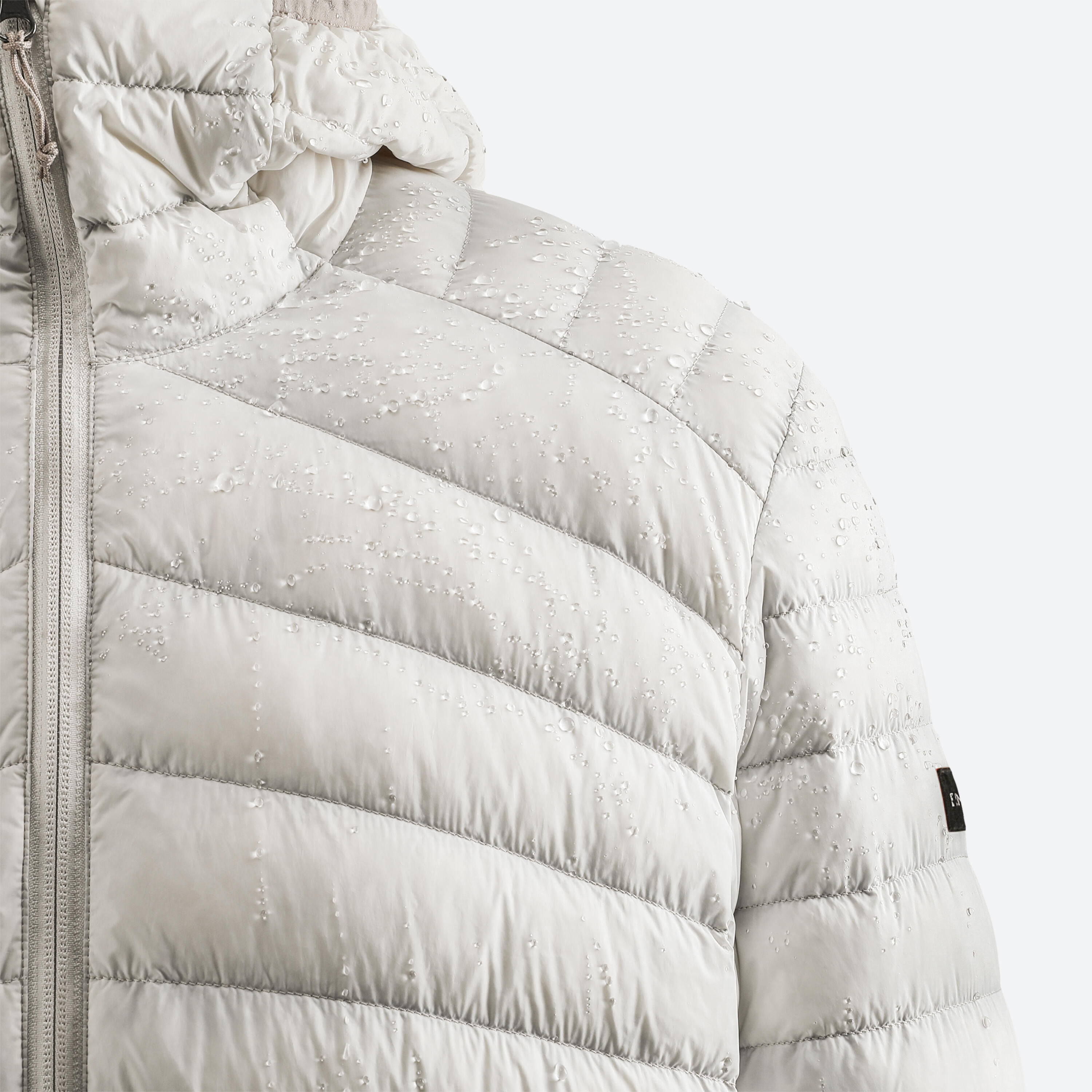 Mountain trekking down hooded jacket - MT100 CN