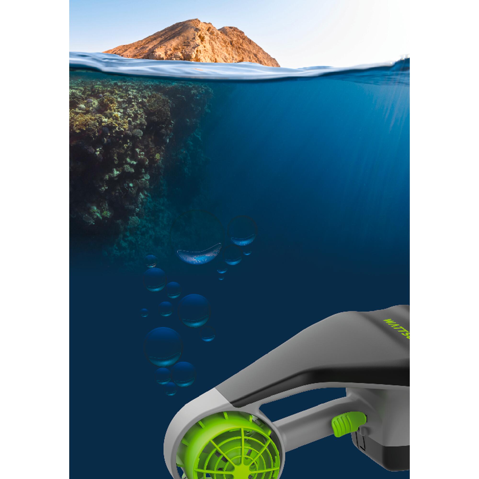 Set Unterwasser-Scooter Wattsup mit 1 Akku, Leash und Tasche 10/11