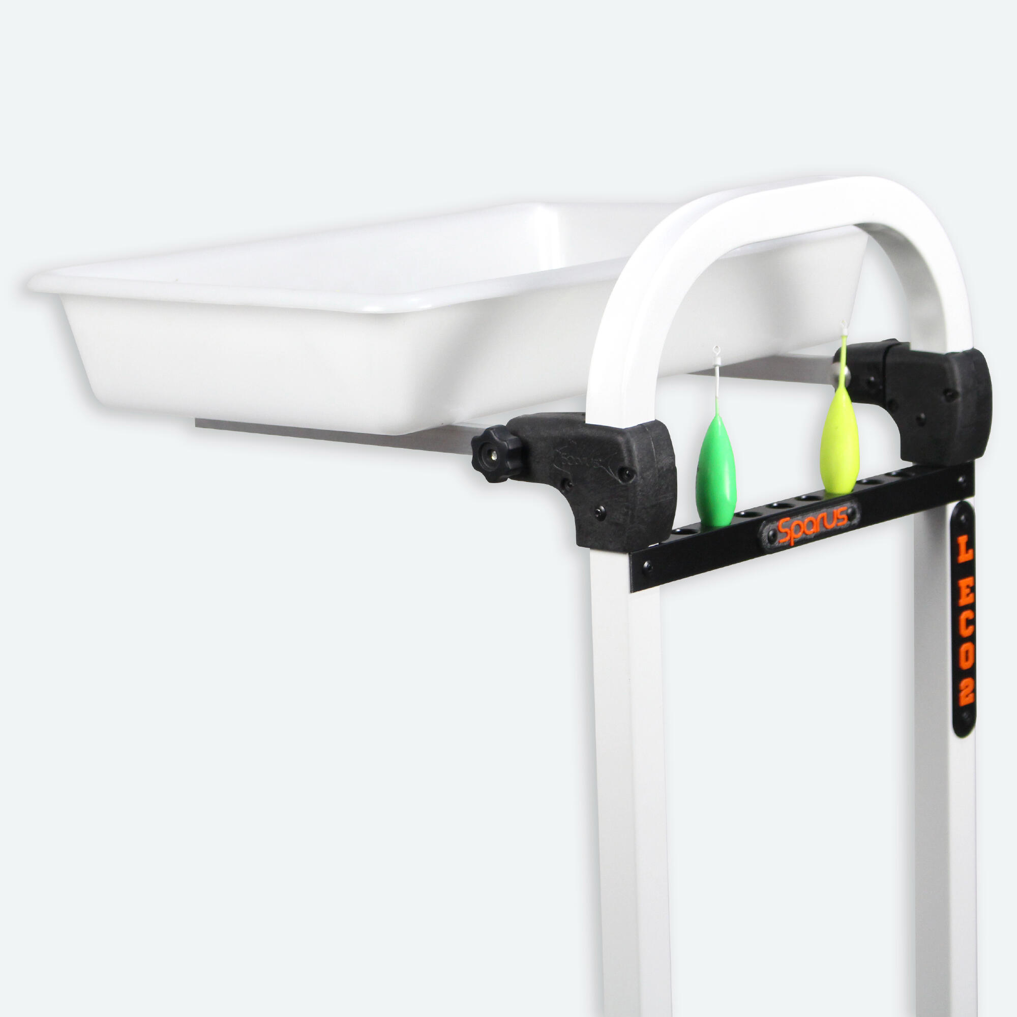 Carro pesca Aluminio Todoterreno surfcasting SPARUS L-2 ECO Blanco - CD 2/4