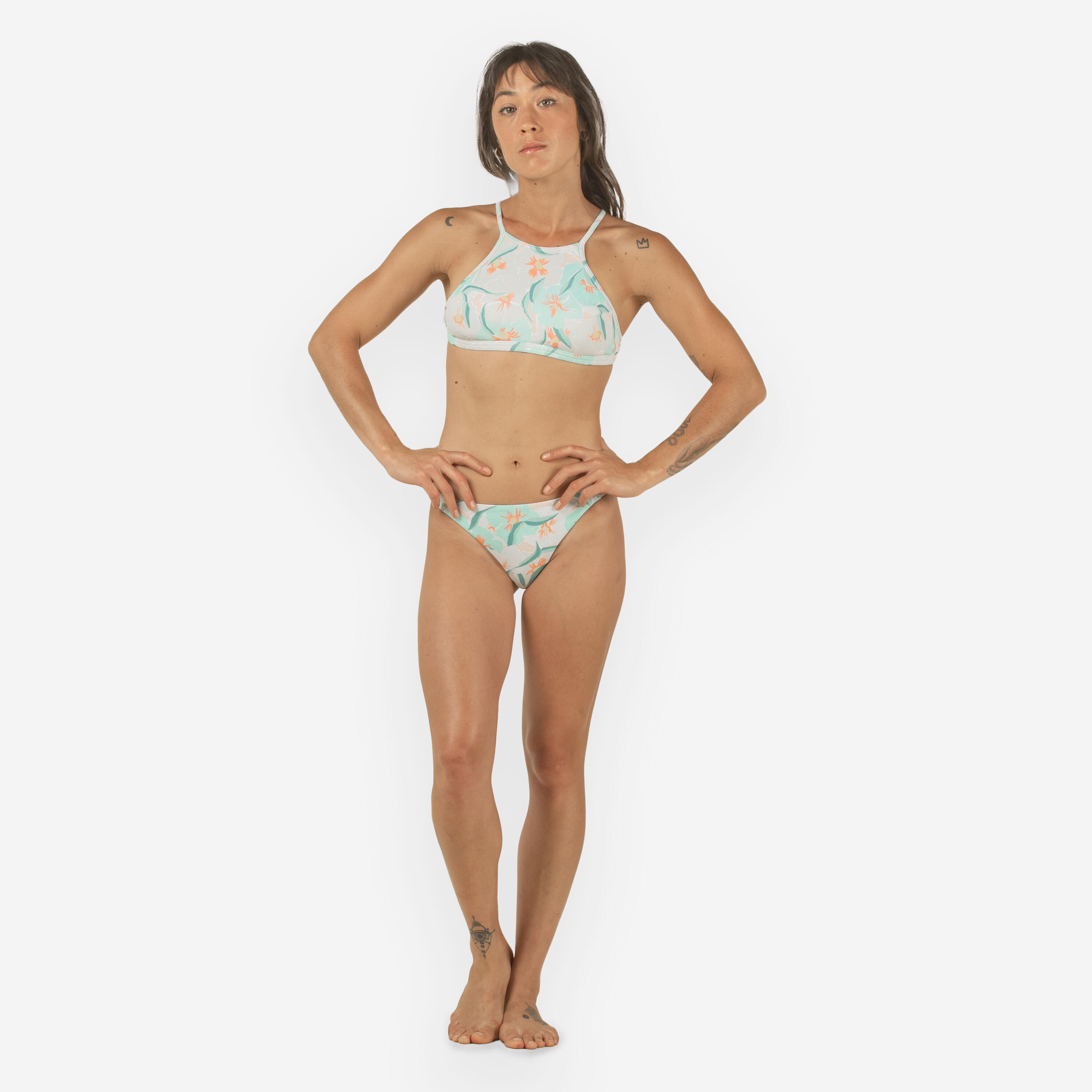 TOP DE BIKINI DE SURF MULHER COM ALMOFADAS ANDREA ANÉMONAS 2/9