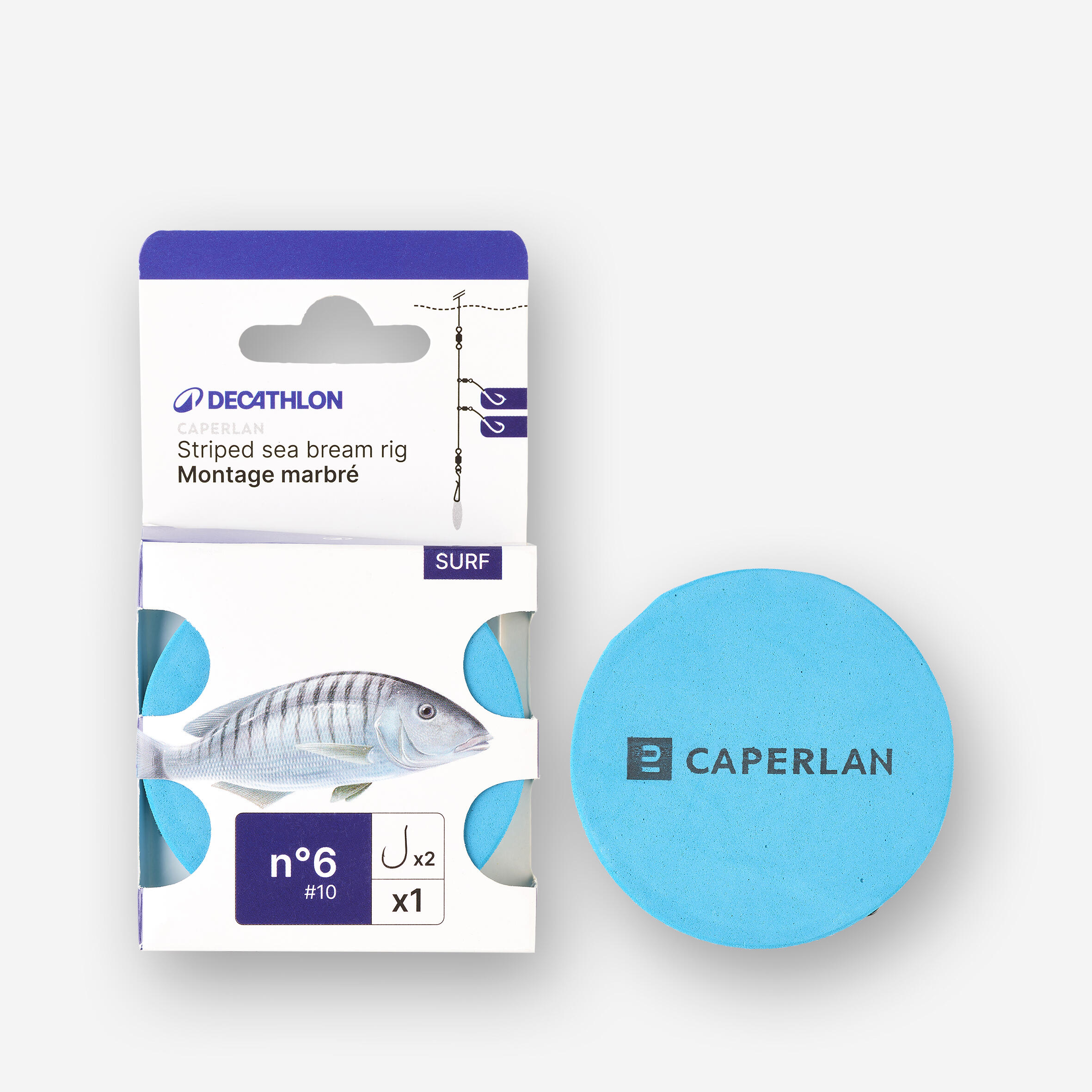 CAPERLAN Montatura pesca surfcasting mormora N°6