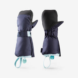 Moufles de ski chaudes enfant 3-6 ans, 500 Kids marron et orange