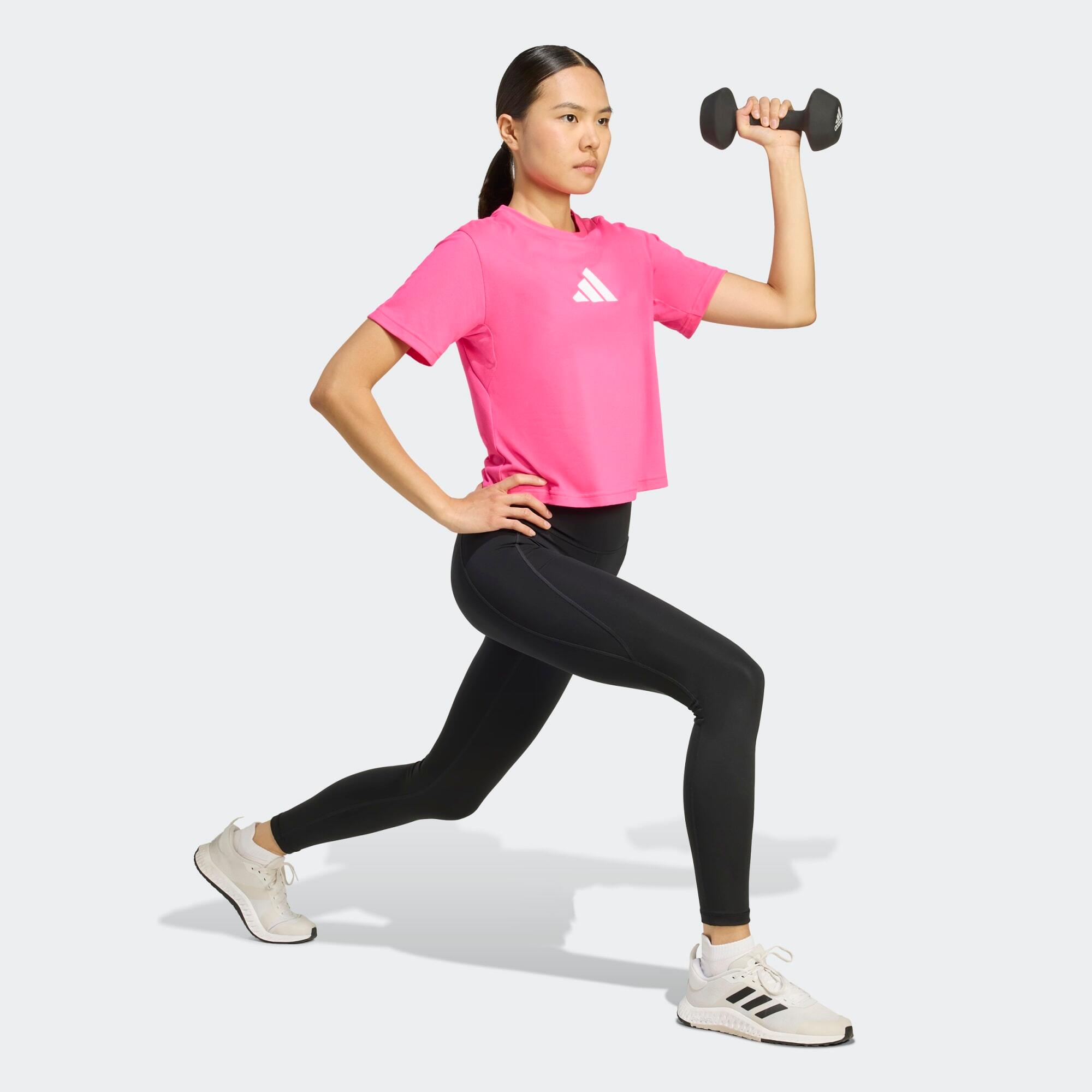 Camiseta Mujer Rosa Estampada Logo 3/6