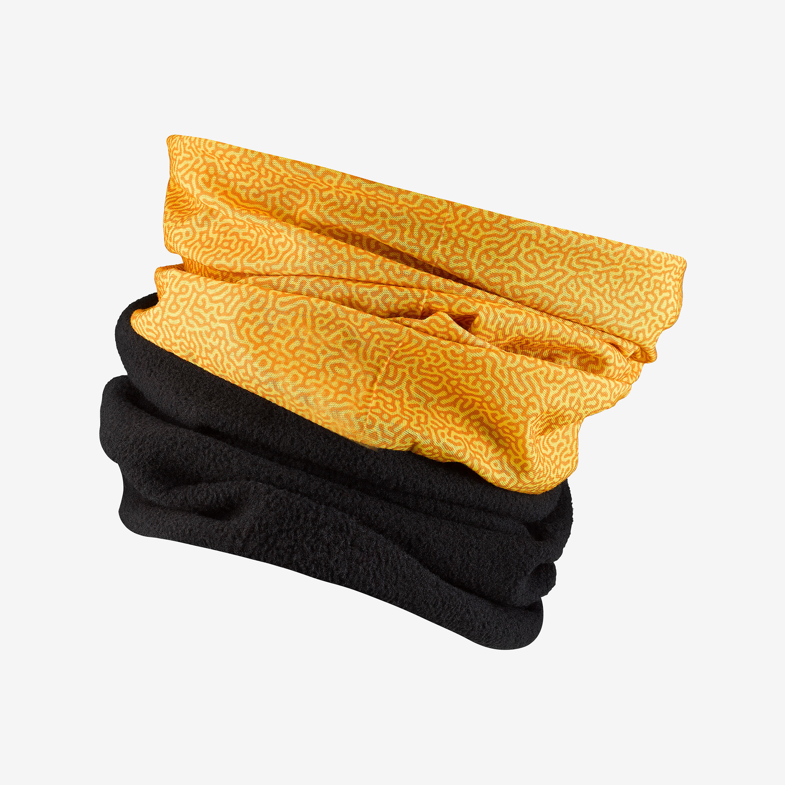 NECKWARMER HUG OCHRE BLACK