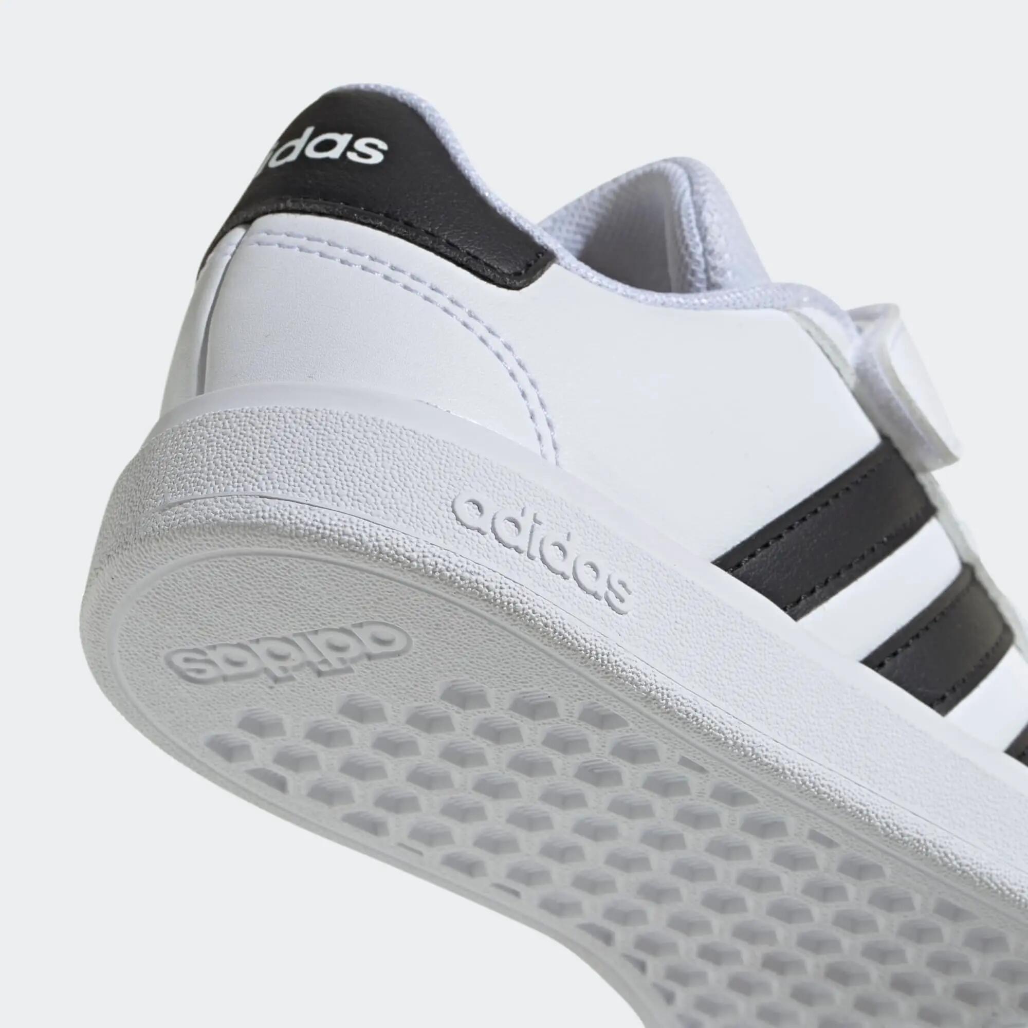 Chaussures Grand Court enfant, blanc et noir 9/26