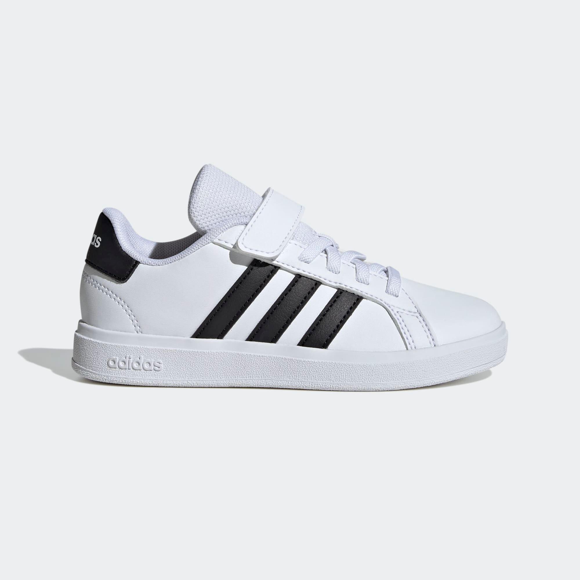 Chaussures Grand Court enfant, blanc et noir 2/26