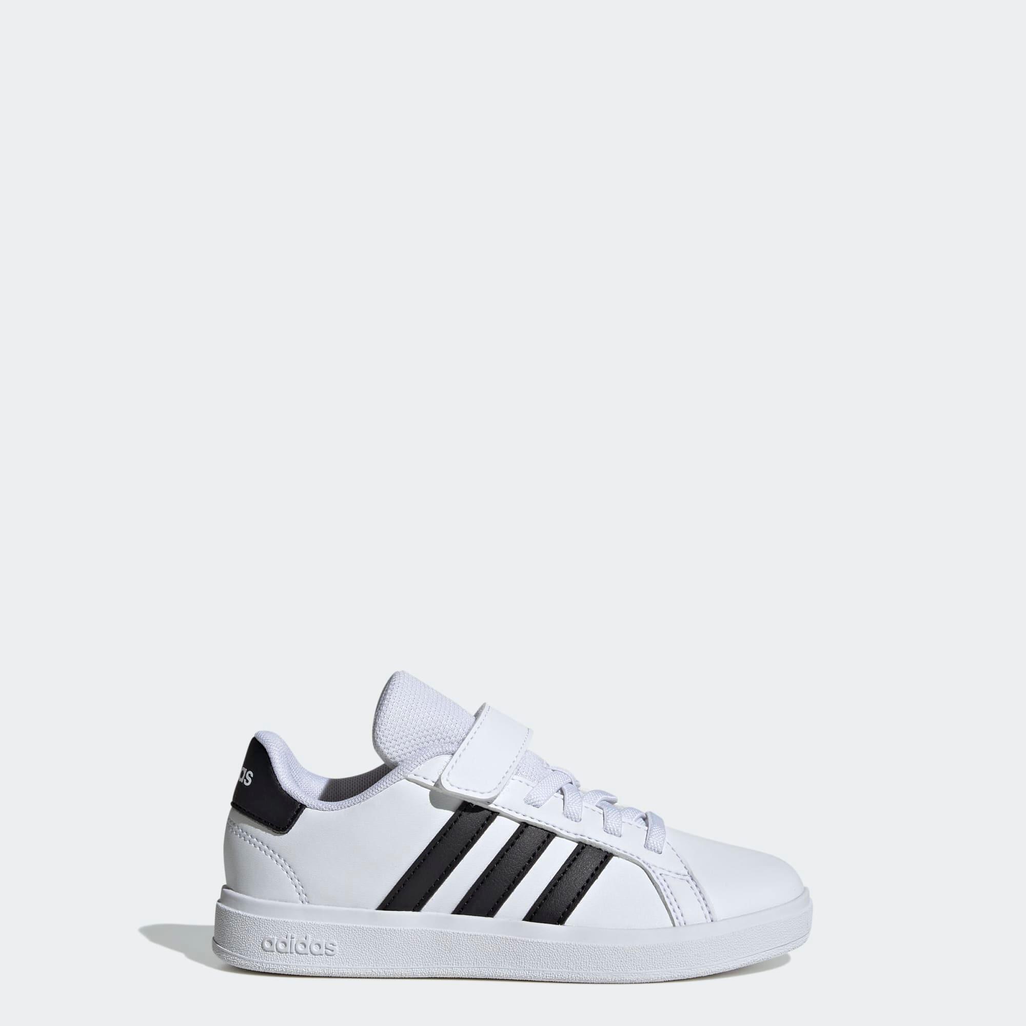 ADIDAS Grand Court detská obuv čierno-biela 32