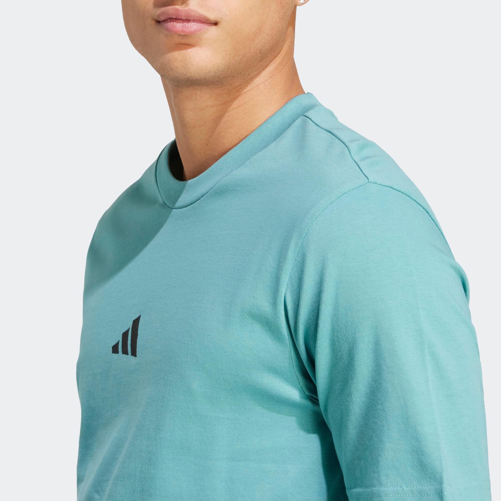 Men's Cotton Fitness T-Shirt - Turquoise 4/6