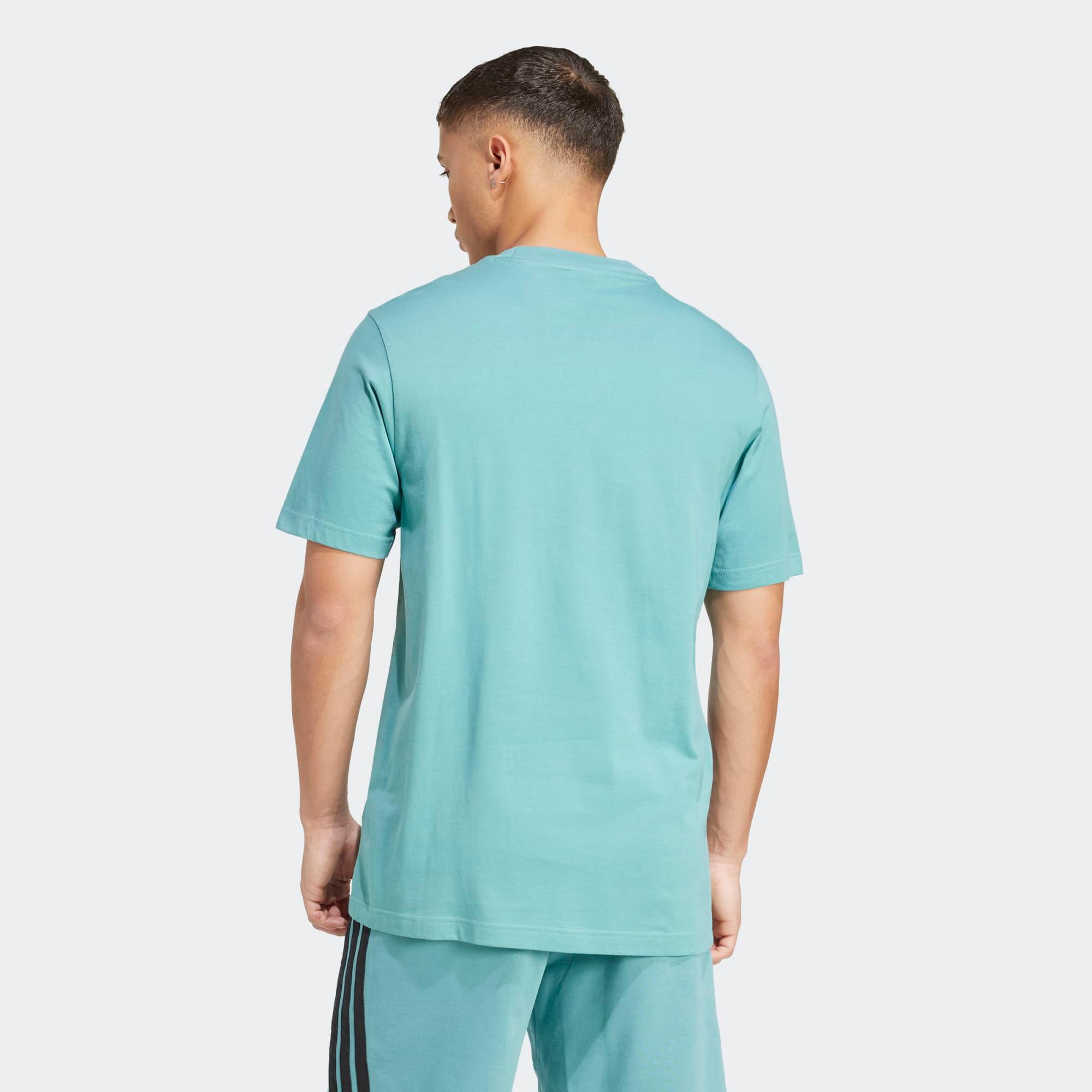 Men's Cotton Fitness T-Shirt - Turquoise 2/6