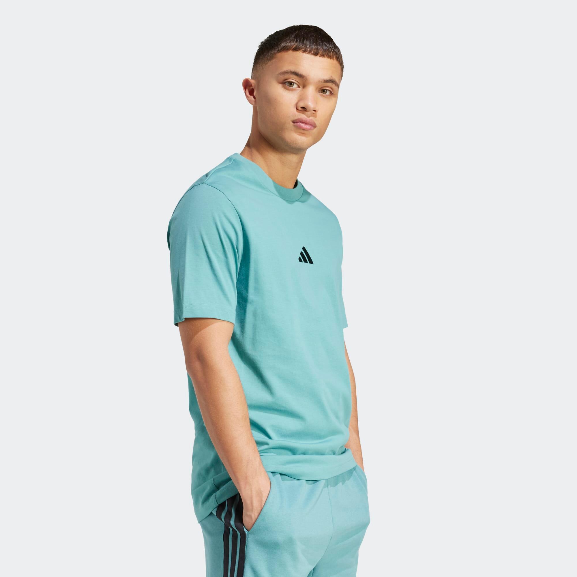 Men's Cotton Fitness T-Shirt - Turquoise 3/6