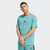 T-shirt de fitness en coton homme, turquoise