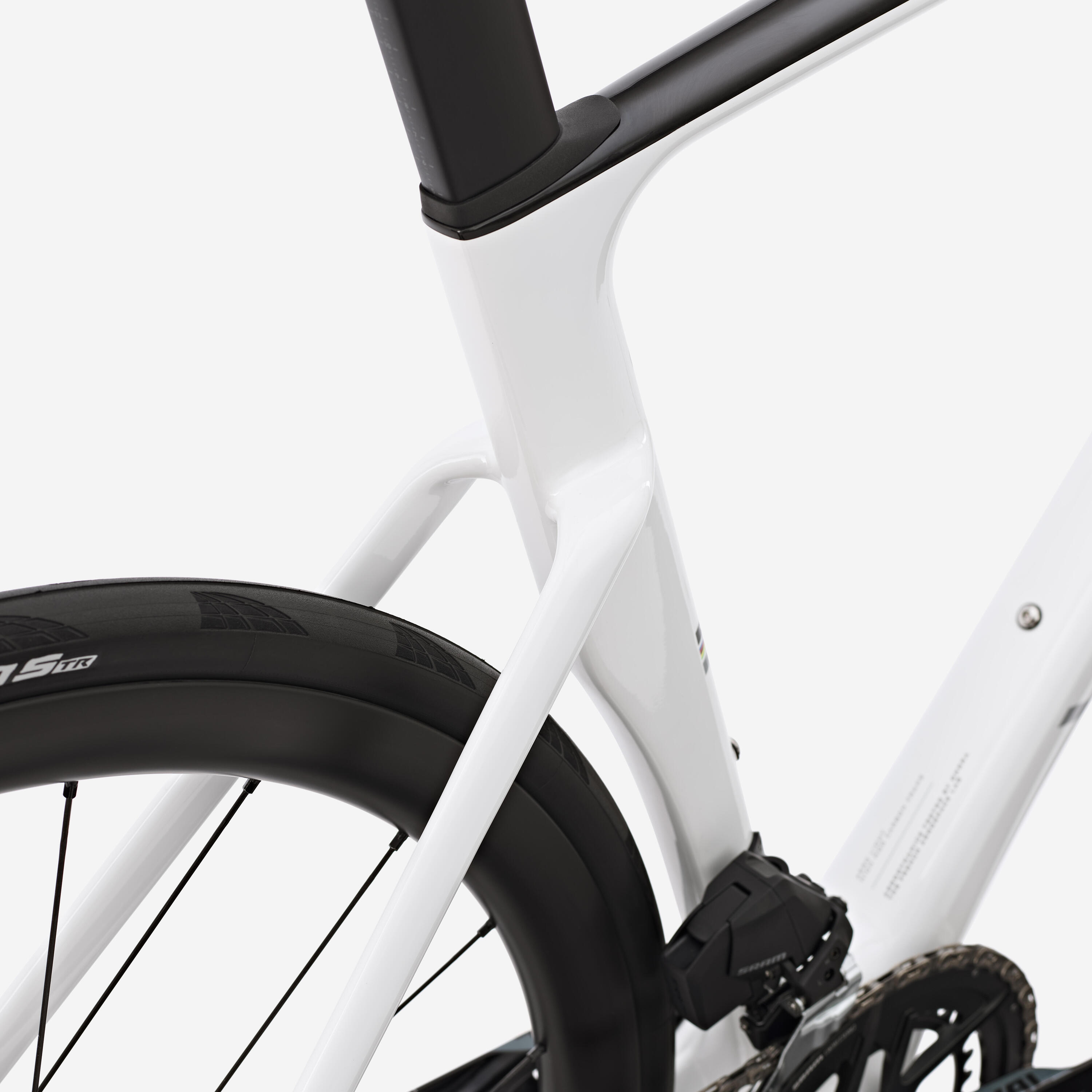 Rennrad SRAM Rival AXS E1 2x12v Leistungsmesser, RCR Weiss 9/16
