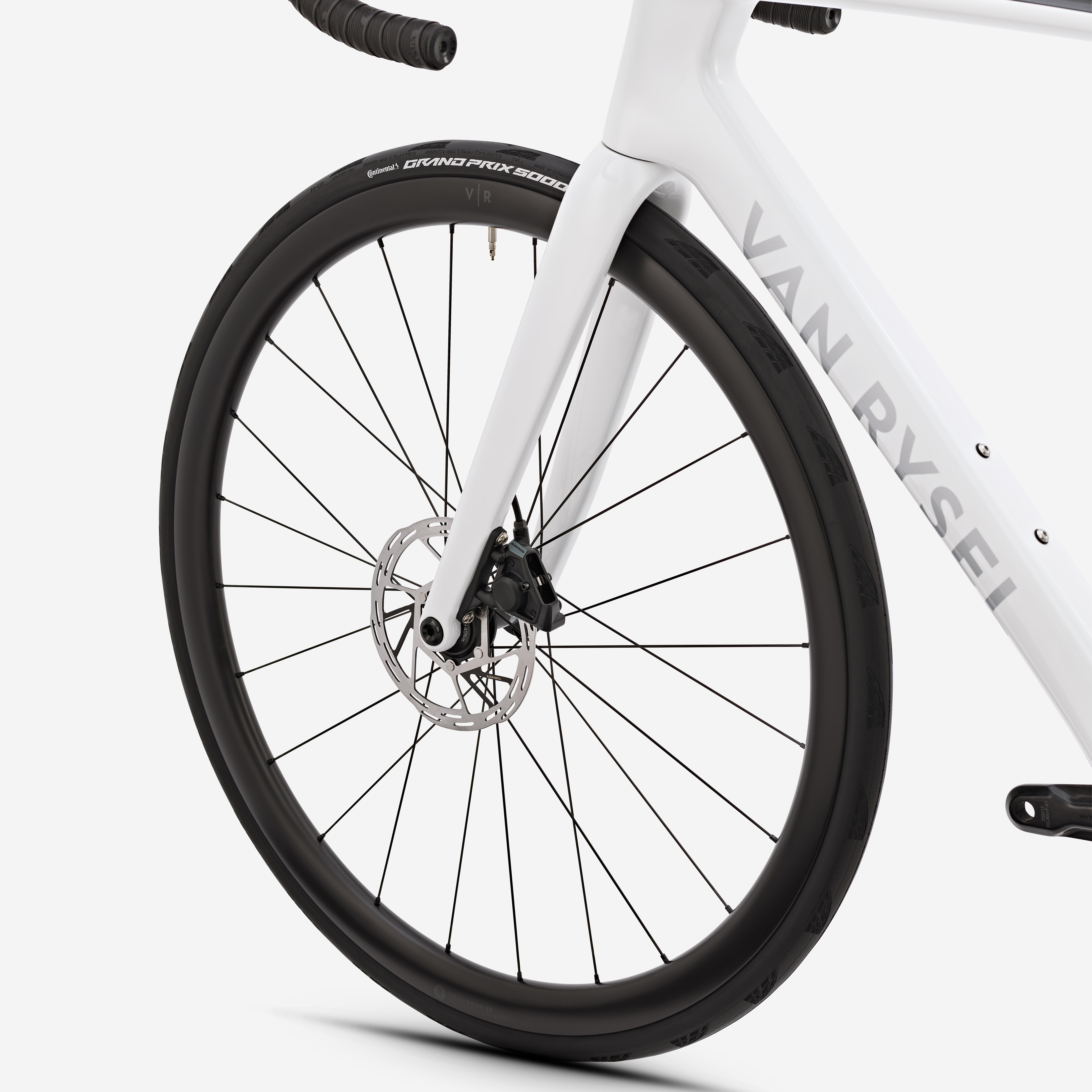 VAN RYSEL Cestný bicykel RCR Rival AXS E1 2x12 PWM biely XL · záber 8