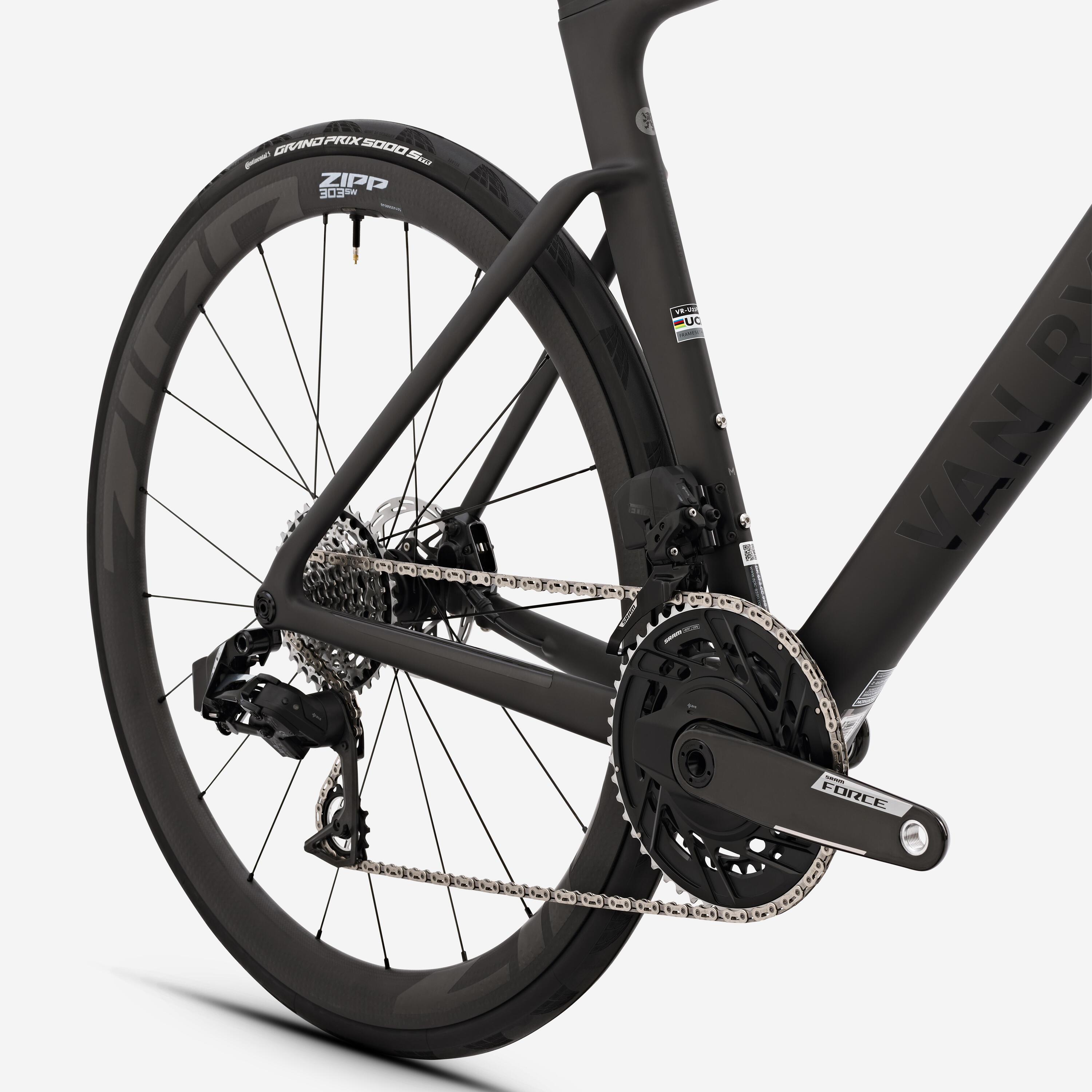 Rennvelo Sram Force AXS E1 2x12V Powermeter, RCR Pro Rohgrau 4/16
