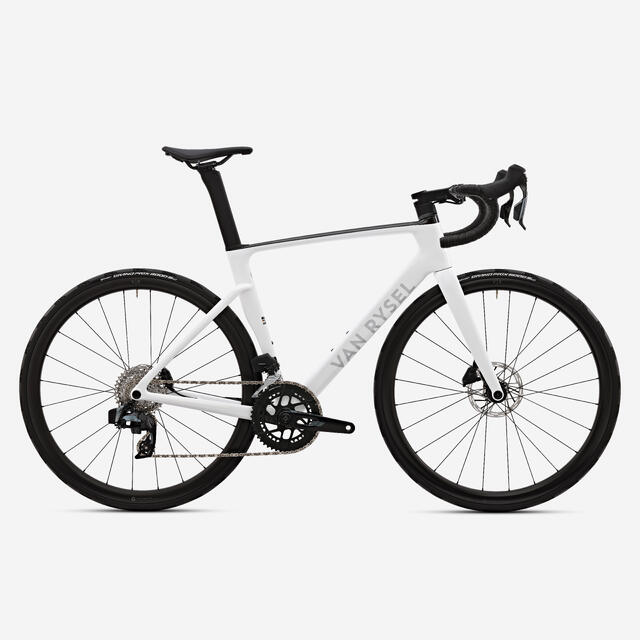 Bicicleta Carretera RCR Blanco Sram Rival AXS E1 2x12 V Sensor Potencia