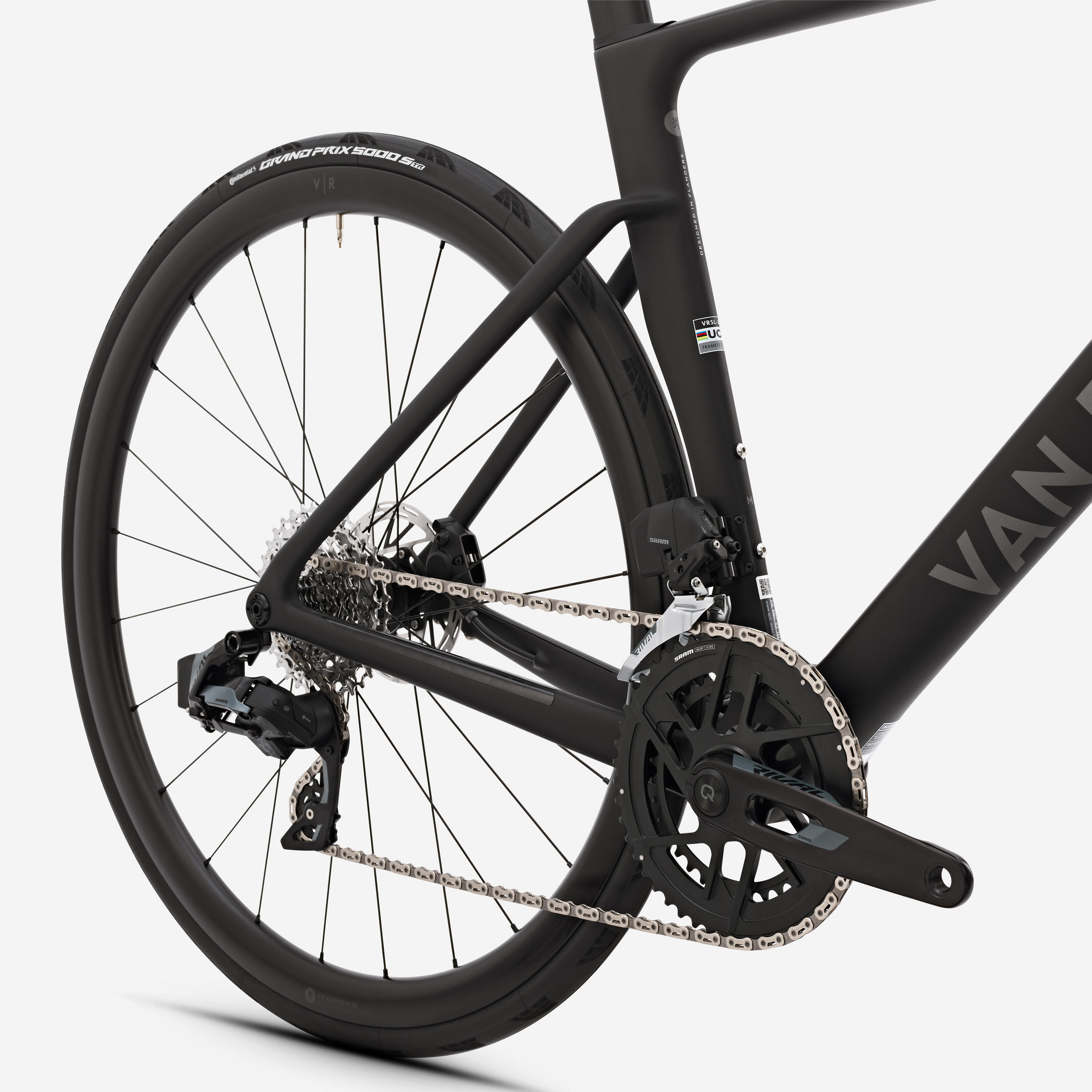 Rennrad SRAM Rival AXS E1 2x12v Leistungsmesser, RCR Schwarz 4/15