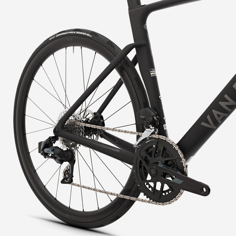 Bicicletă de șosea SRAM Rival AXS E1 2x12v senzor de putere RCR Negru