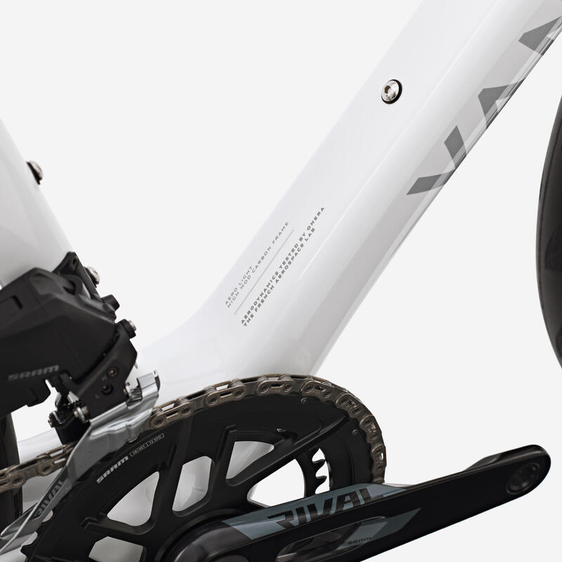 Bicicletă de șosea SRAM Rival AXS E1 2x12v senzor de putere RCR Alb
