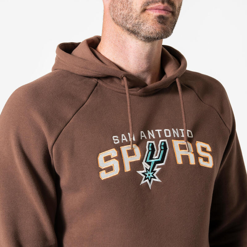 Hanorac cu glugă Spurs 900 NBA Maro Unisex