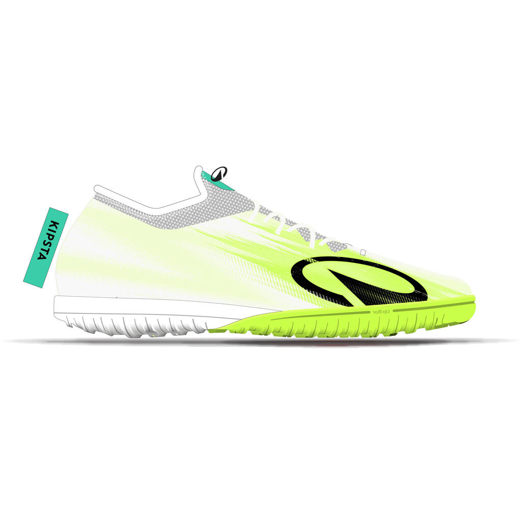 Παιδ. Παπούτσια Ποδοσφ. με Κορδόνια CLR για Χλοοτάπητα Red Storm - Λευκά/Κιτρινα