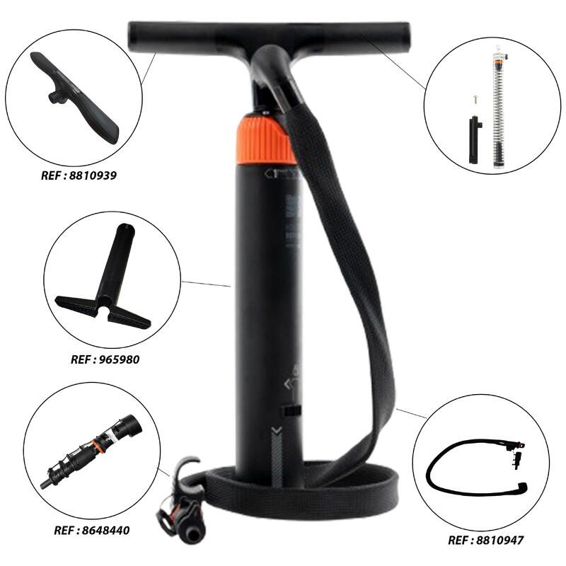 Pompe compacte Stand up paddle et kayak double action haute pression 0-20PSI
