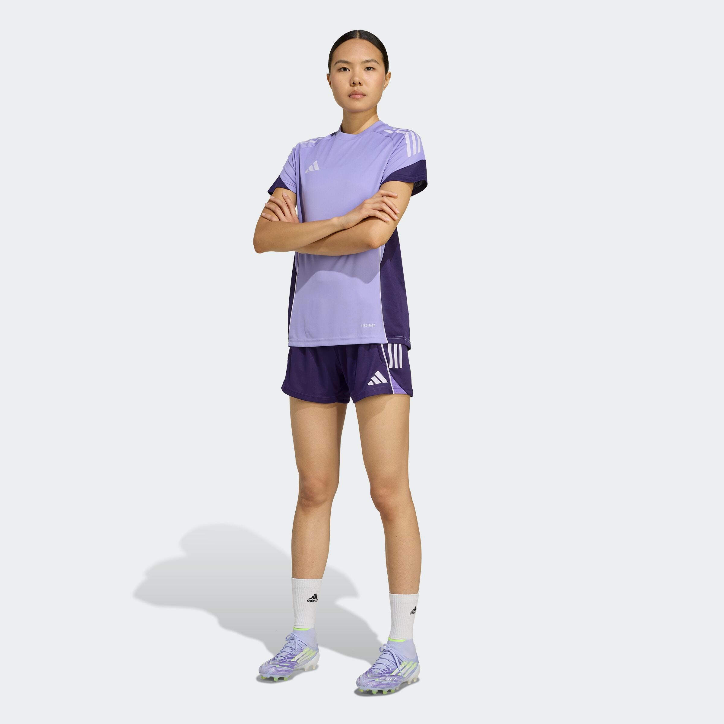 Damen Fußball Trainingstrikot - Tiro 25 violett 7/8