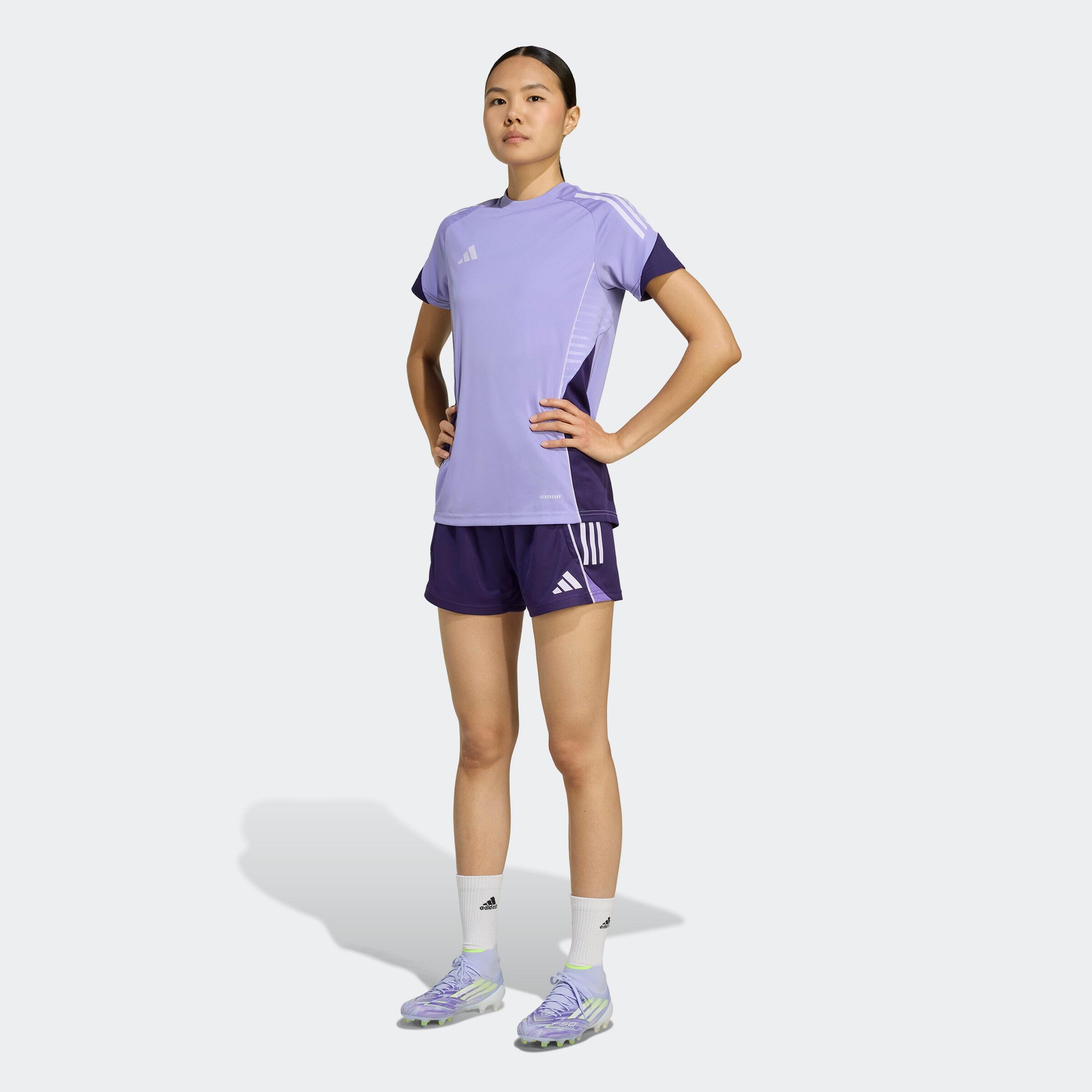 Damen Fußball Trainingsshorts - Tiro 25 Competition violett  2/7