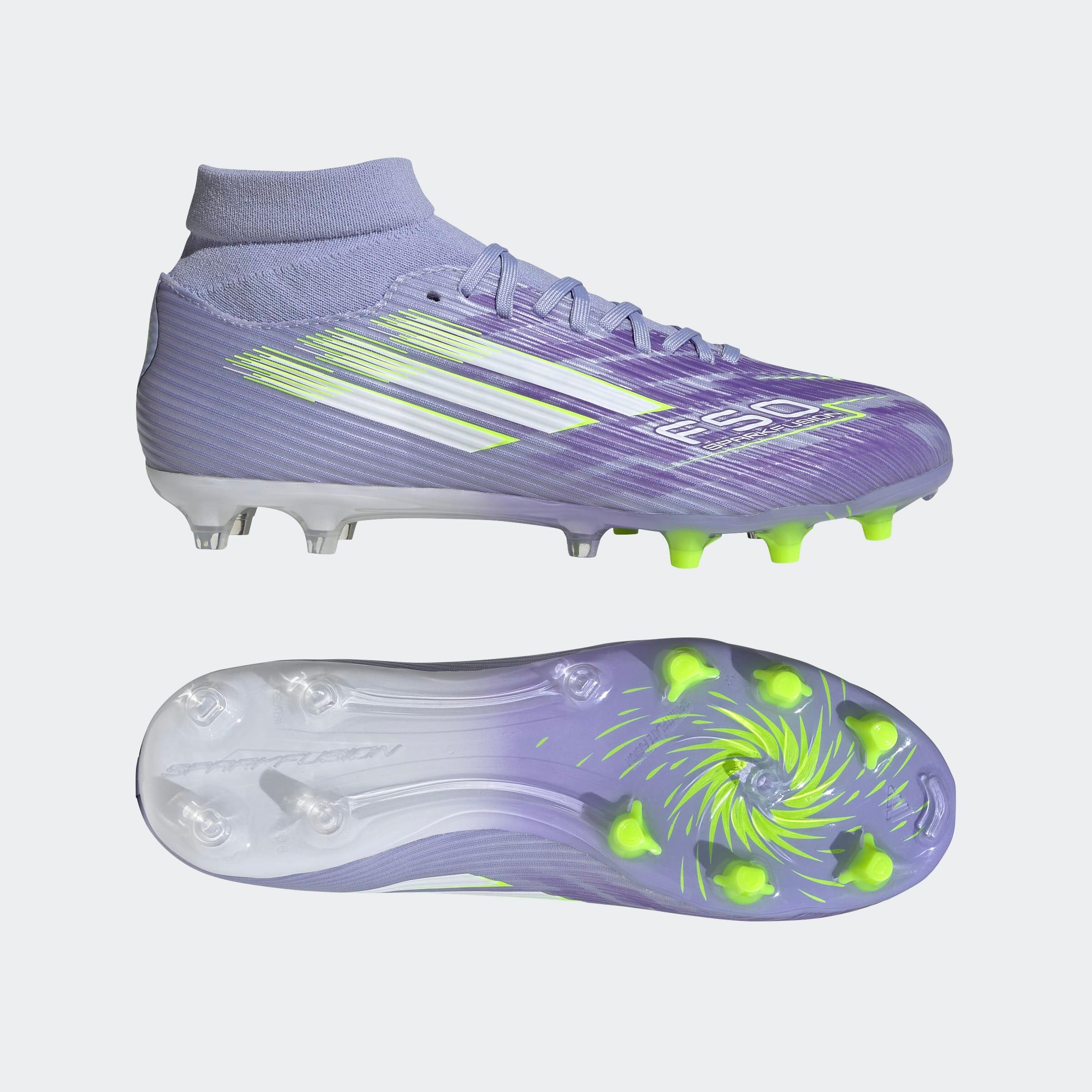 Gebraucht - Damen Fußball Nockenschuhe FG/MG - F50 Sparkfusion League violett 7/10