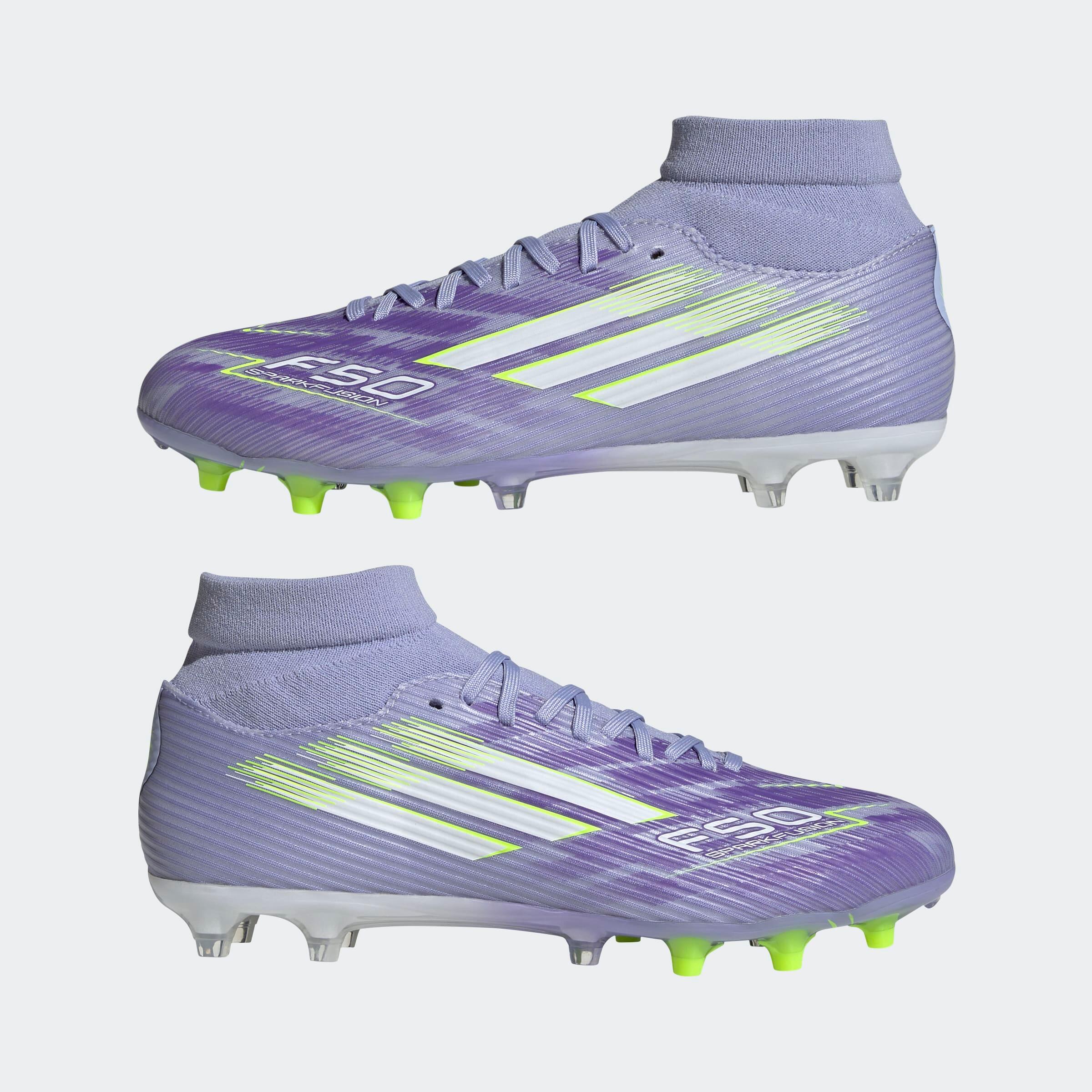 Gebraucht - Damen Fußball Nockenschuhe FG/MG - F50 Sparkfusion League violett 8/10