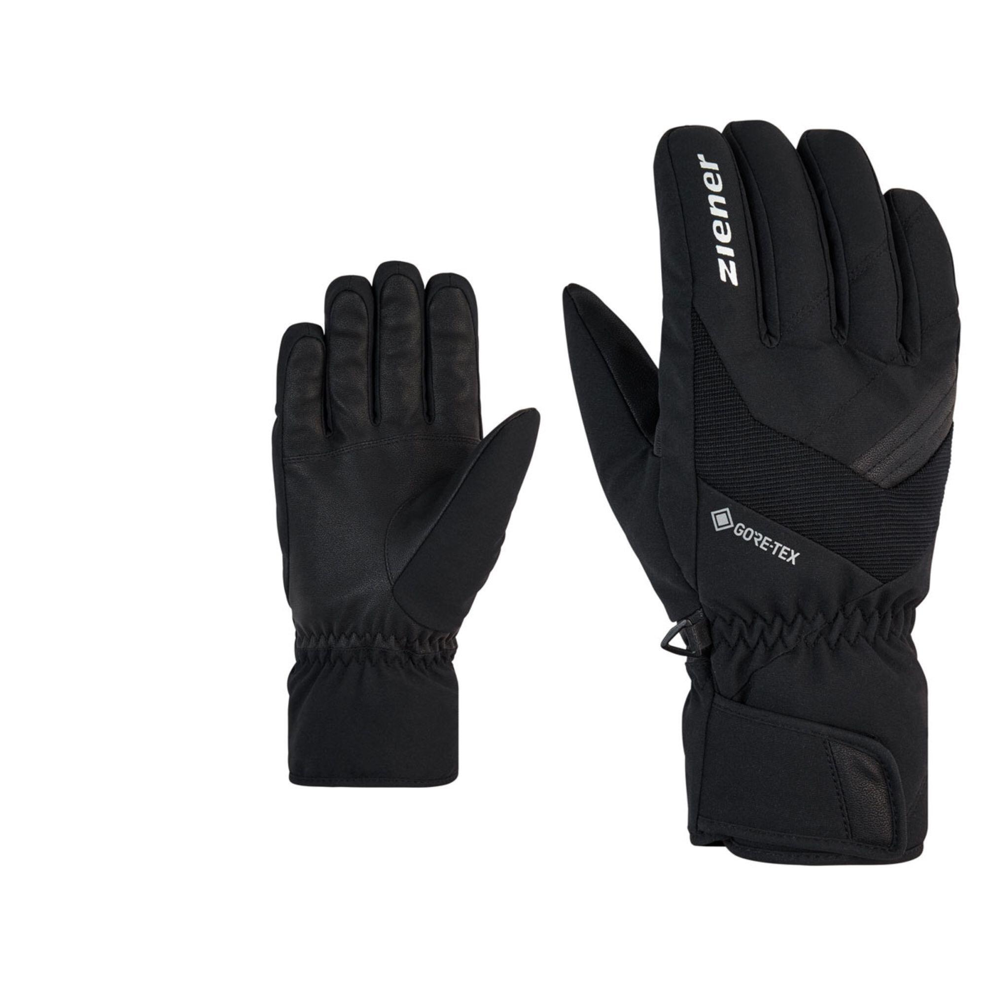 Guanti sci adulto Ziener 1734 GORE-TEX® nero e bianco 1/1