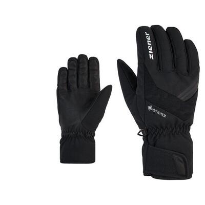 Guanti sci adulto Ziener 1734 GORE-TEX® nero e bianco