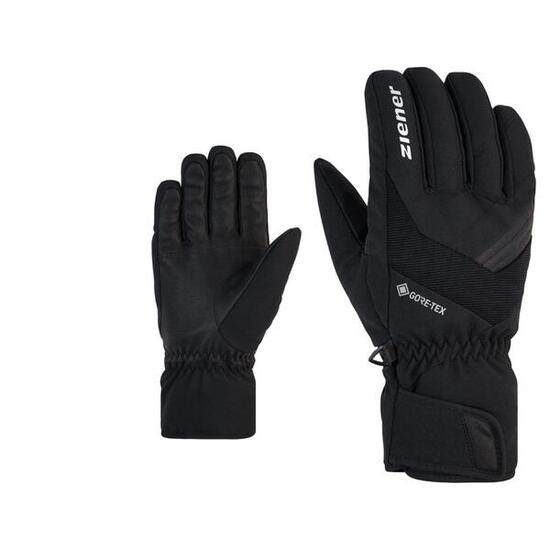 Guanti sci adulto Ziener 1734 GORE-TEX® nero e bianco