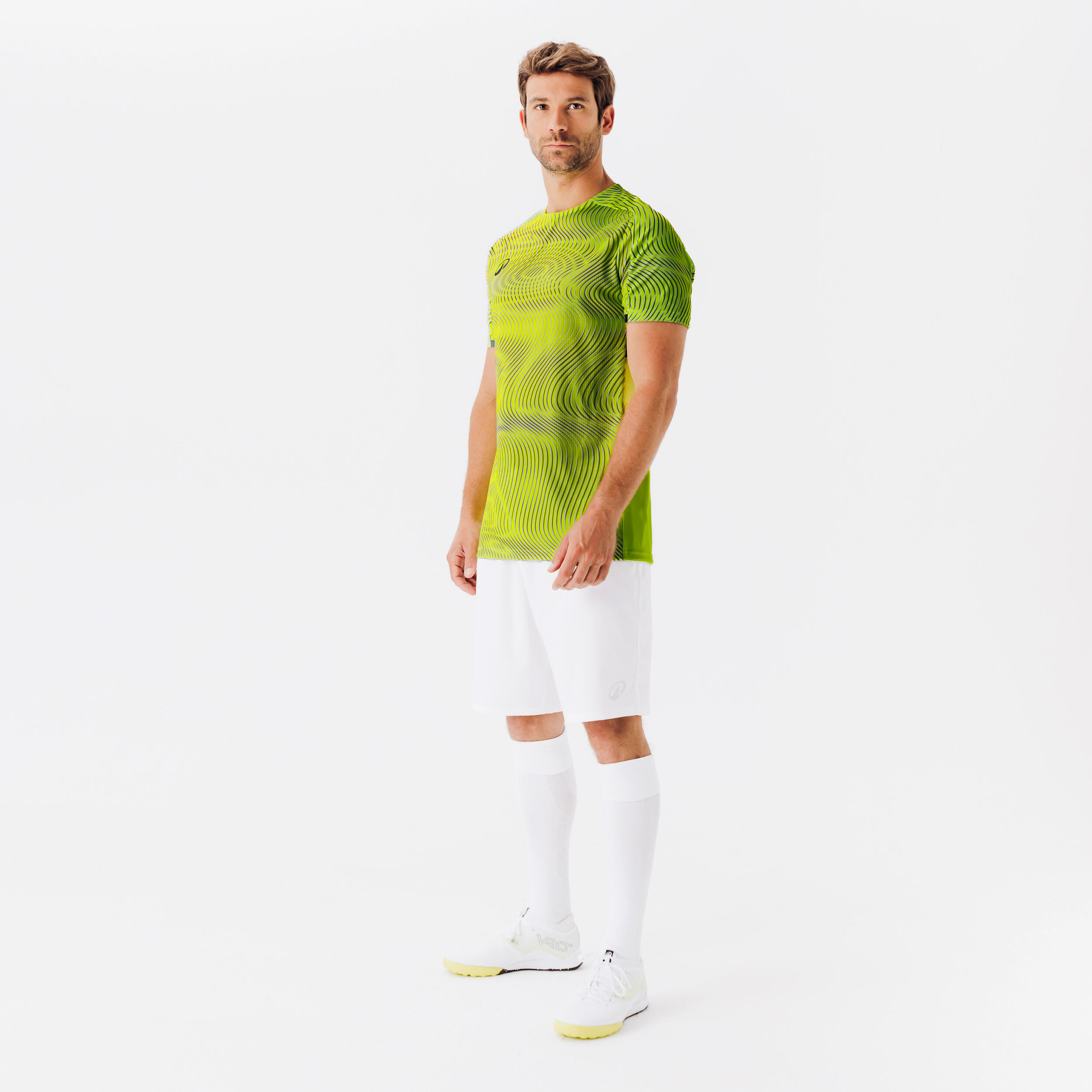 Maillot Club Wavy  jaune et noir 8/8