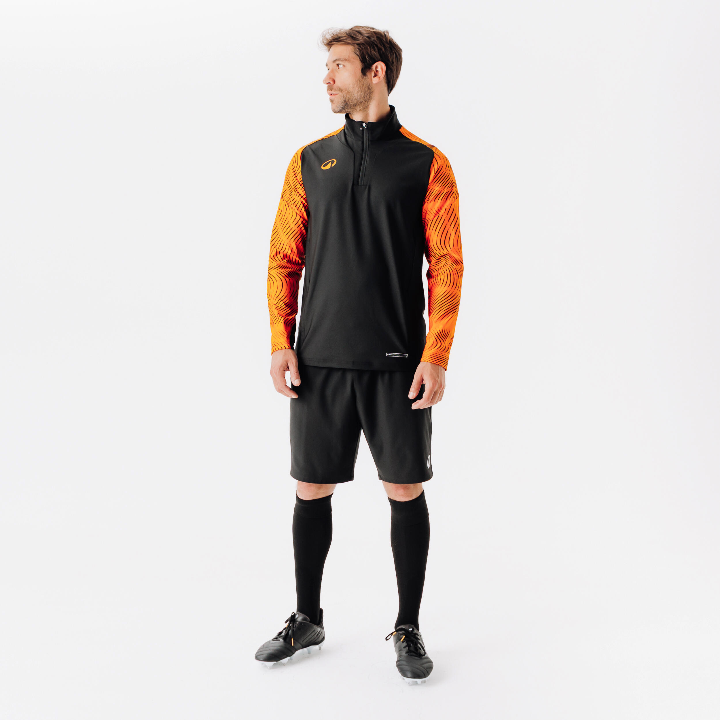 1/2 cremallera VIRALTO WAVY club naranja y negro 8/8