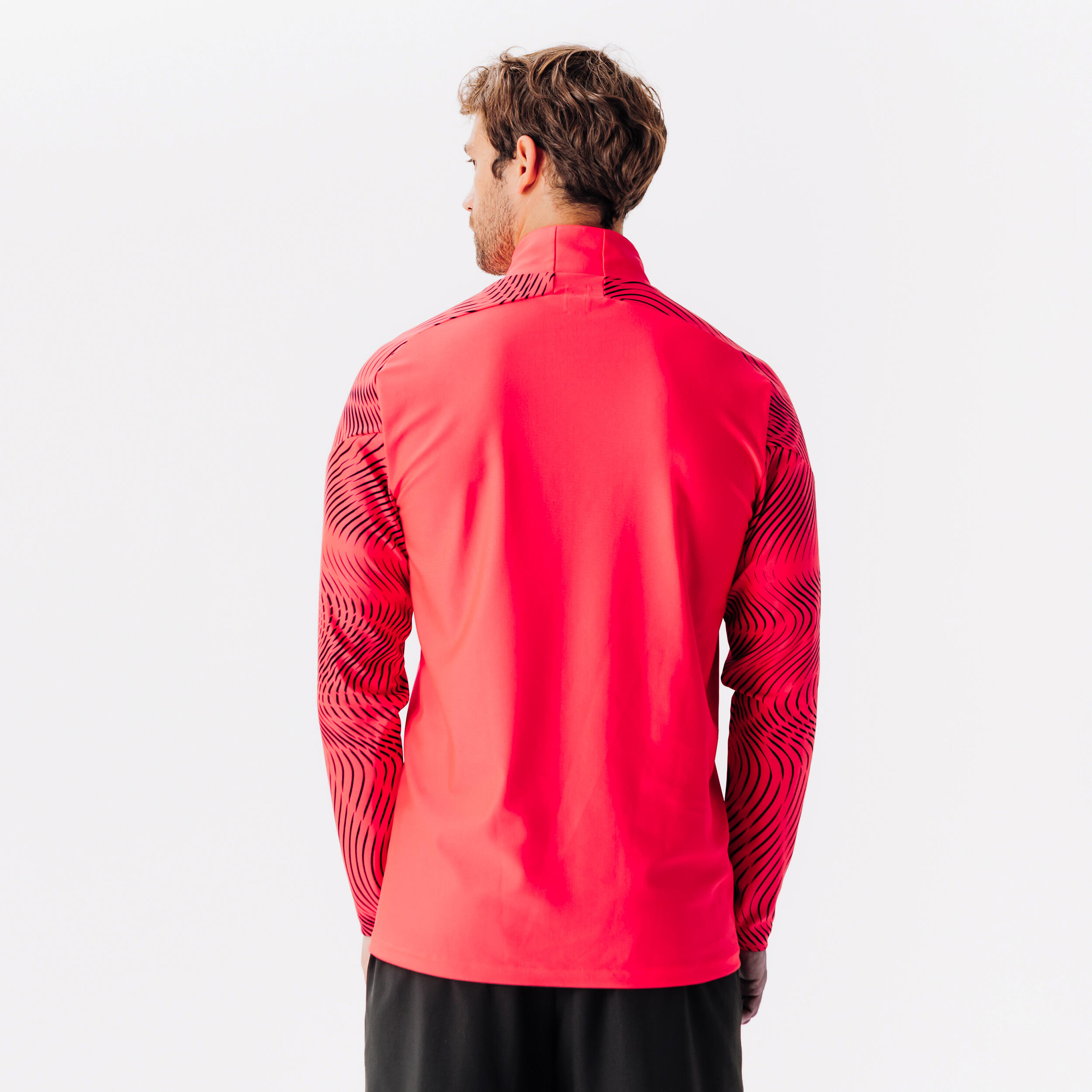 Camisola de Futebol com 1/2 Fecho VIRALTO WAVY CLUB Rosa/Preto 4/8