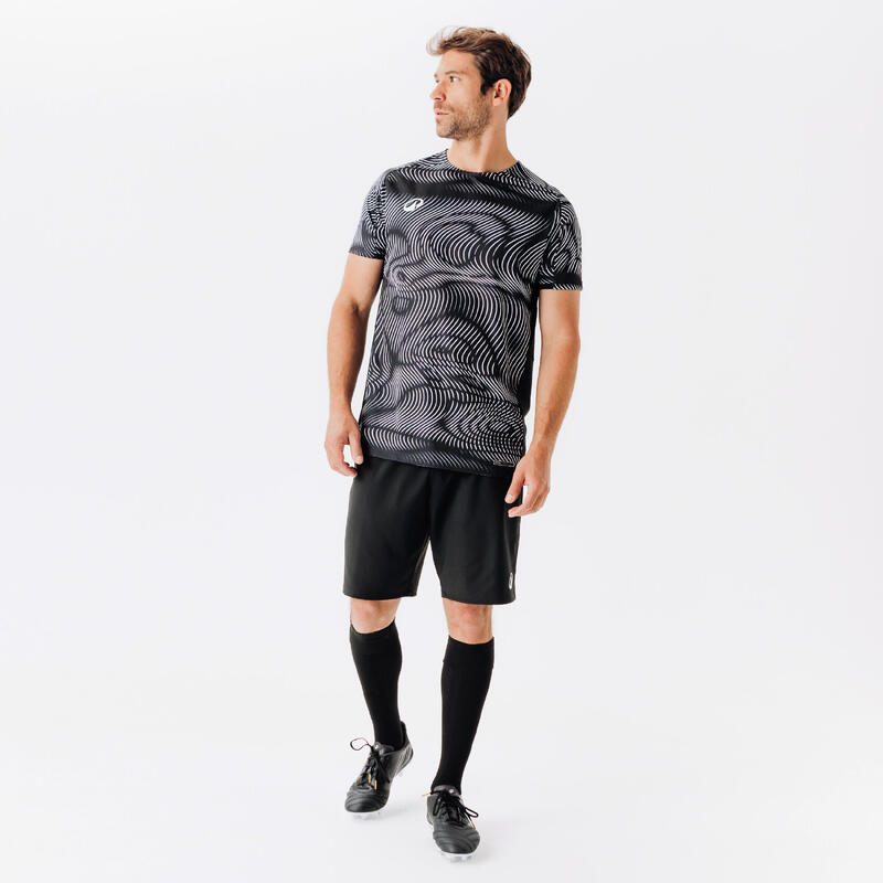 Tricou Club Wavy Negru-Alb