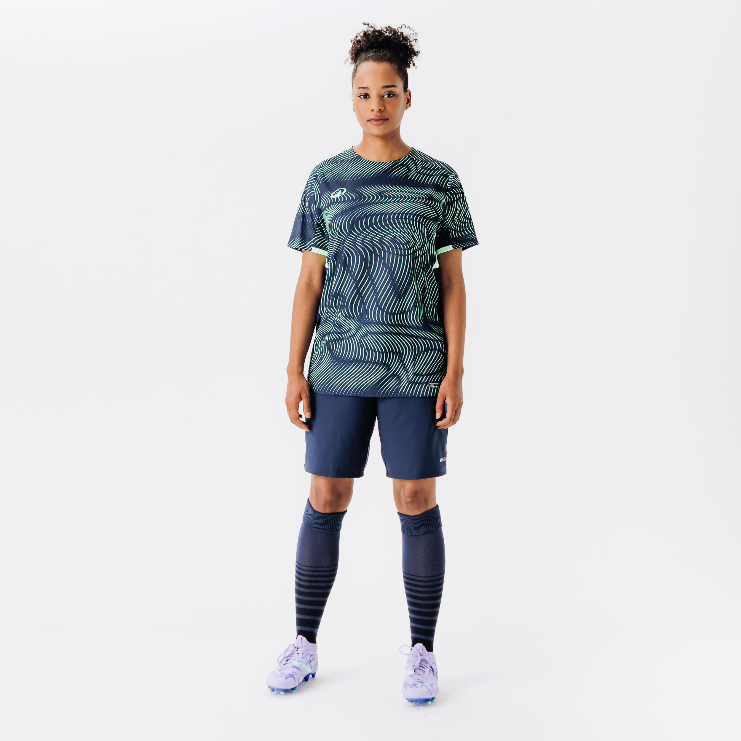 Maglia Club Wavy verde-blu 7/8