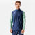 Sweat 1/2 zip VIRALTO WAVY club marine et vert