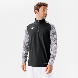 1/2 zip VIRALTO WAVY club noir et blanc