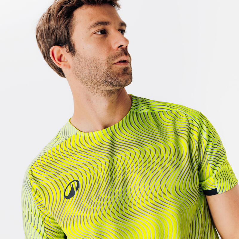 Tricou Club Wavy Galben-Negru
