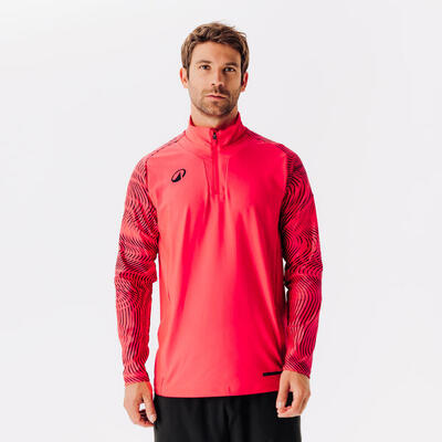 FELPA 1/2 zip CALCIO BAMBINO WAVY CLUB rosso-nero