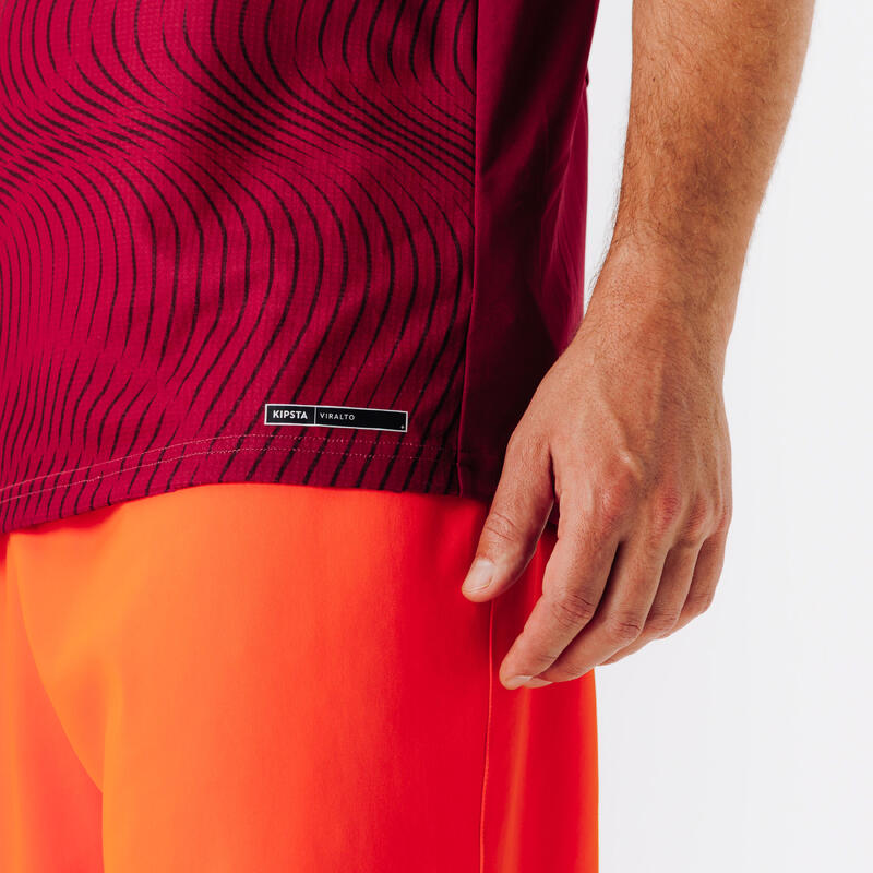 Tricou Club Wavy  bordo portocaliu, adulți