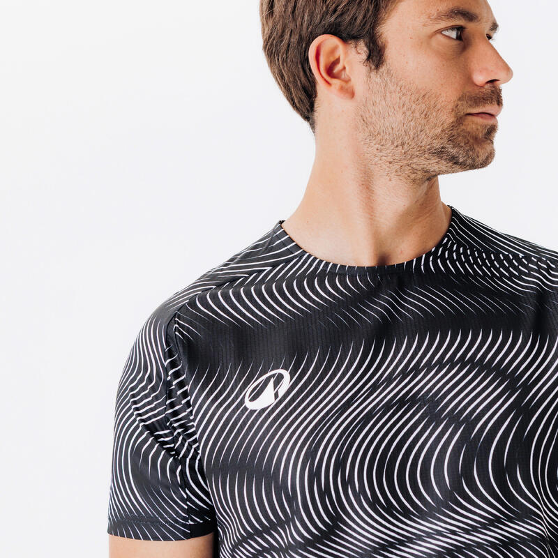 Tricou Club Wavy Negru-Alb