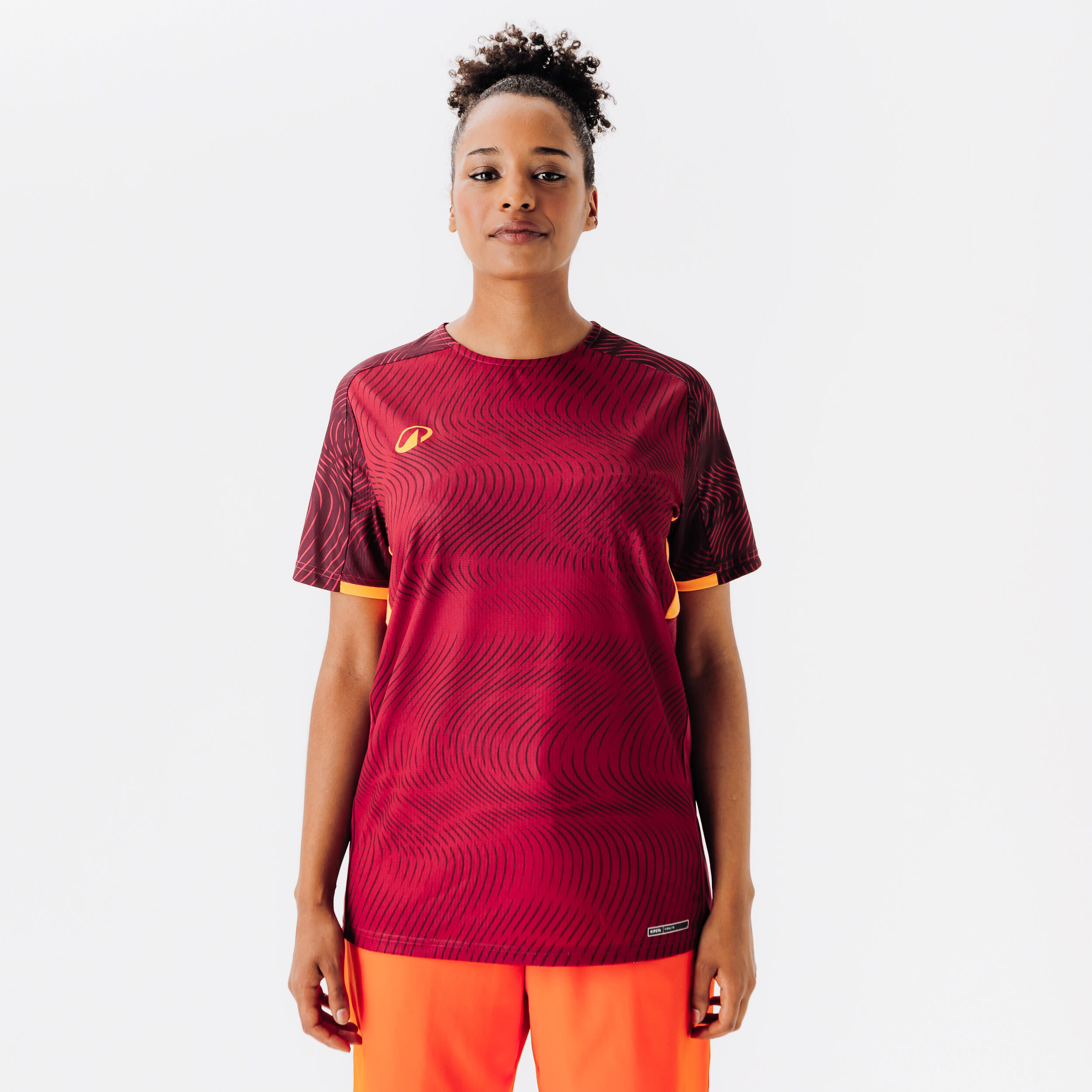 Maglia Club Wavy bordeaux-arancione 2/6